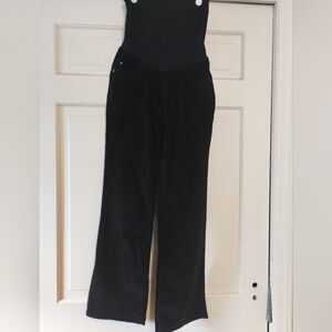 Oh Baby Black Maternity Boot Cut Corduroy Pants